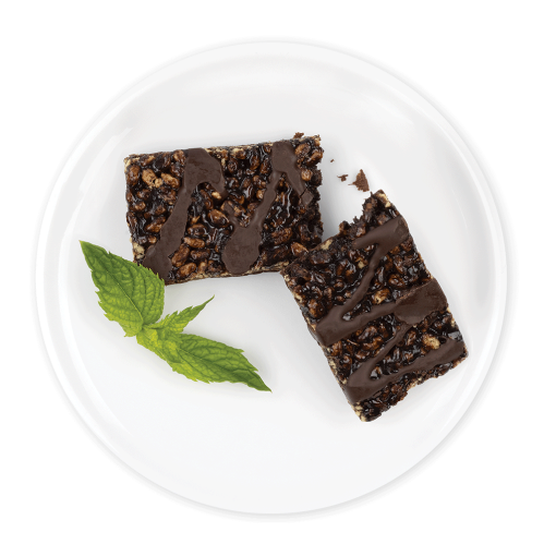Barres chocolat croustillant à la menthe (R)