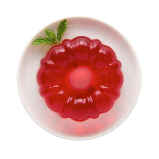 Gélatine aux framboises