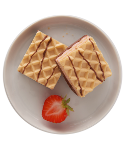 Gaufrettes aux fraises*