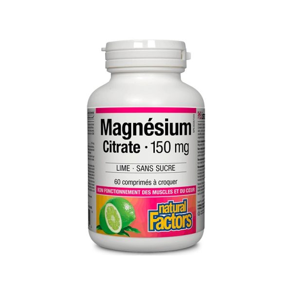 Magnésium citrate à croquer (60 comprimés)