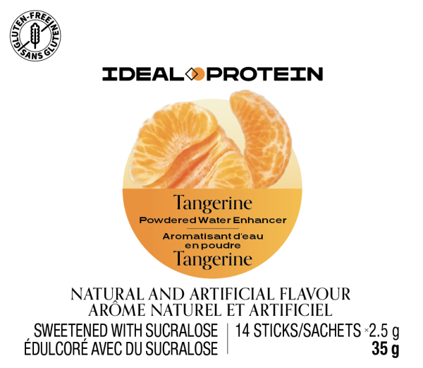 Aromatisant d'eau en poudre tangerine