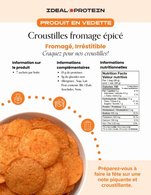 Croustilles fromage épicé – Image 4