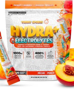 Électrolytes Hydra + Pêche (sac de 20 sachets)
