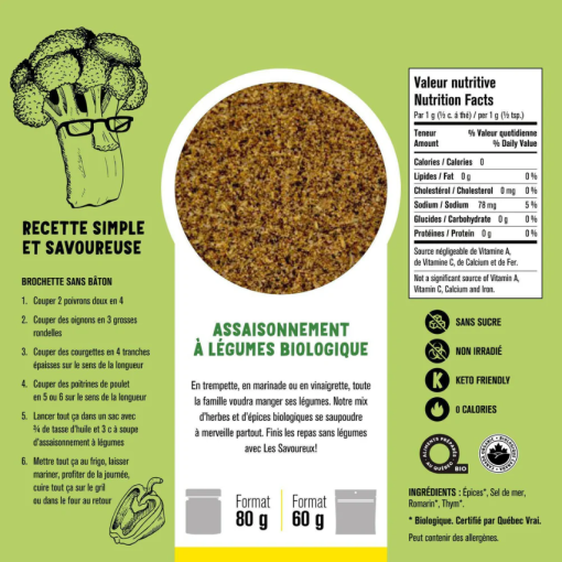 Légumes - Assaisonnements Les Savoureux – Image 2