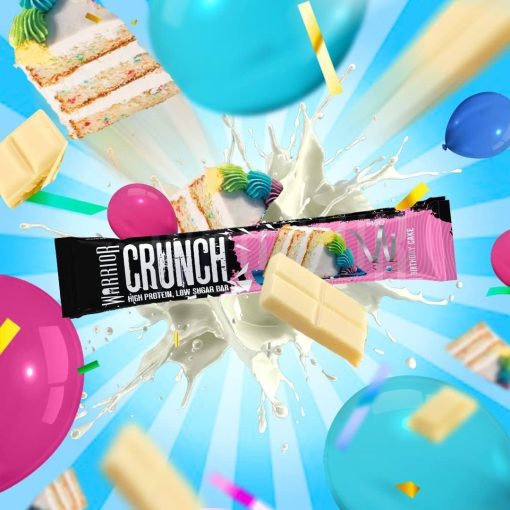 Barre protéinée Gâteau d'anniversaire - Warrior Crunch