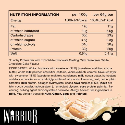 Barre protéinée chocolat blanc Blondie - Warrior Crunch – Image 4
