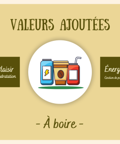 Valeurs ajoutées à boire