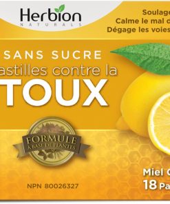 Pastilles contre la toux sans sucre - Miel et citron