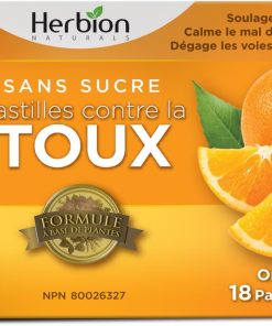 Pastilles contre la toux sans sucre - Orange