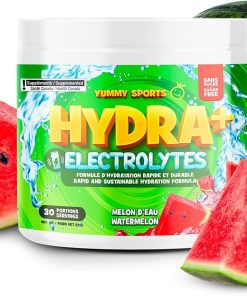 Électrolytes Hydra+ Melon d'eau - pot de 30 portions
