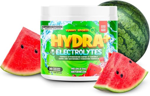 Électrolytes Hydra+ Melon d'eau - pot de 30 portions