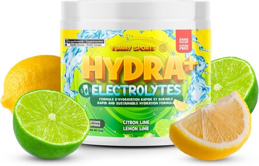 Électrolytes Hydra+ Citron lime - pot de 30 portions