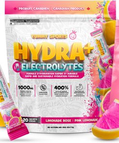 Électrolytes Hydra + Limonade rose (sac de 20 sachets)