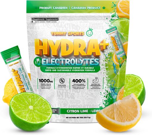 Électrolytes Hydra + Citron lime  (sac de 20 sachets)