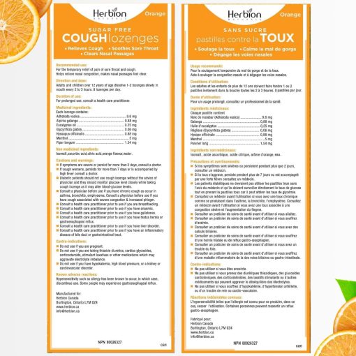 Pastilles contre la toux sans sucre - Orange – Image 4