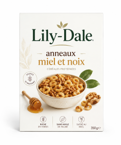 Céréales anneaux miel et noix Lily-Dale - Sachet portion individuelle