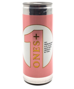 Vin rosé pétillant Ones+ cannette de 250 ml