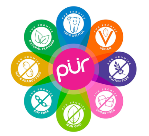 Gommes Pür - Sans aspartame (9 pièces) – Image 5