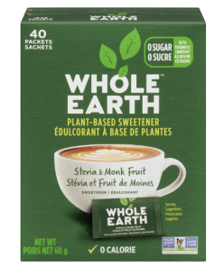 Stévia et Fruit de moines - Whole Earth (40 sachets)