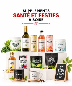 Suppléments santé et festifs à boire